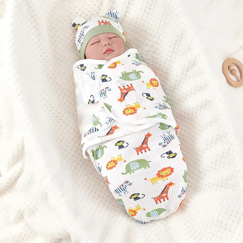 Newborn Swaddle With Hat