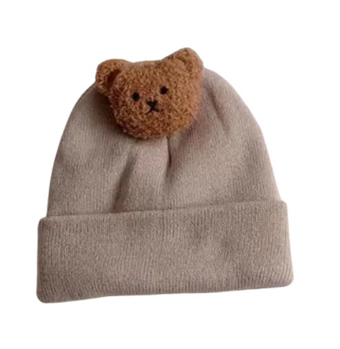 Knitted Bear Bonnet