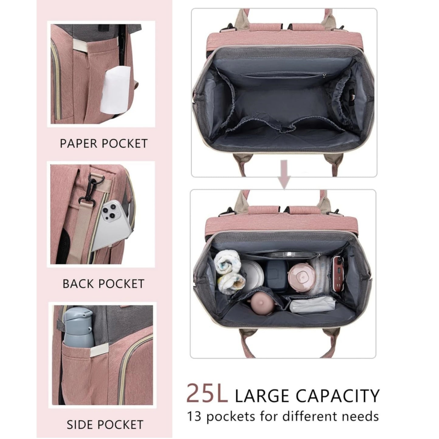 3in1 Mommy Diaper Bag