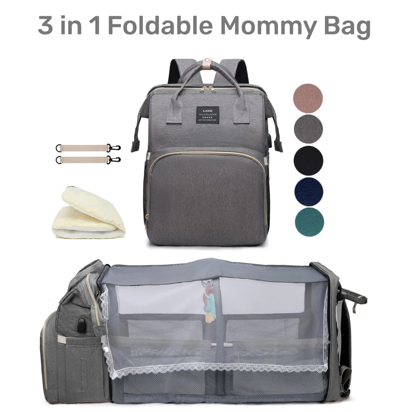 3in1 Mommy Diaper Bag