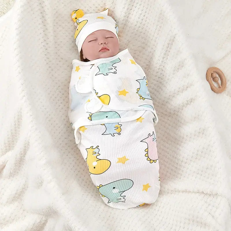 Newborn Swaddle With Hat