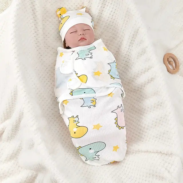 Newborn Swaddle With Hat