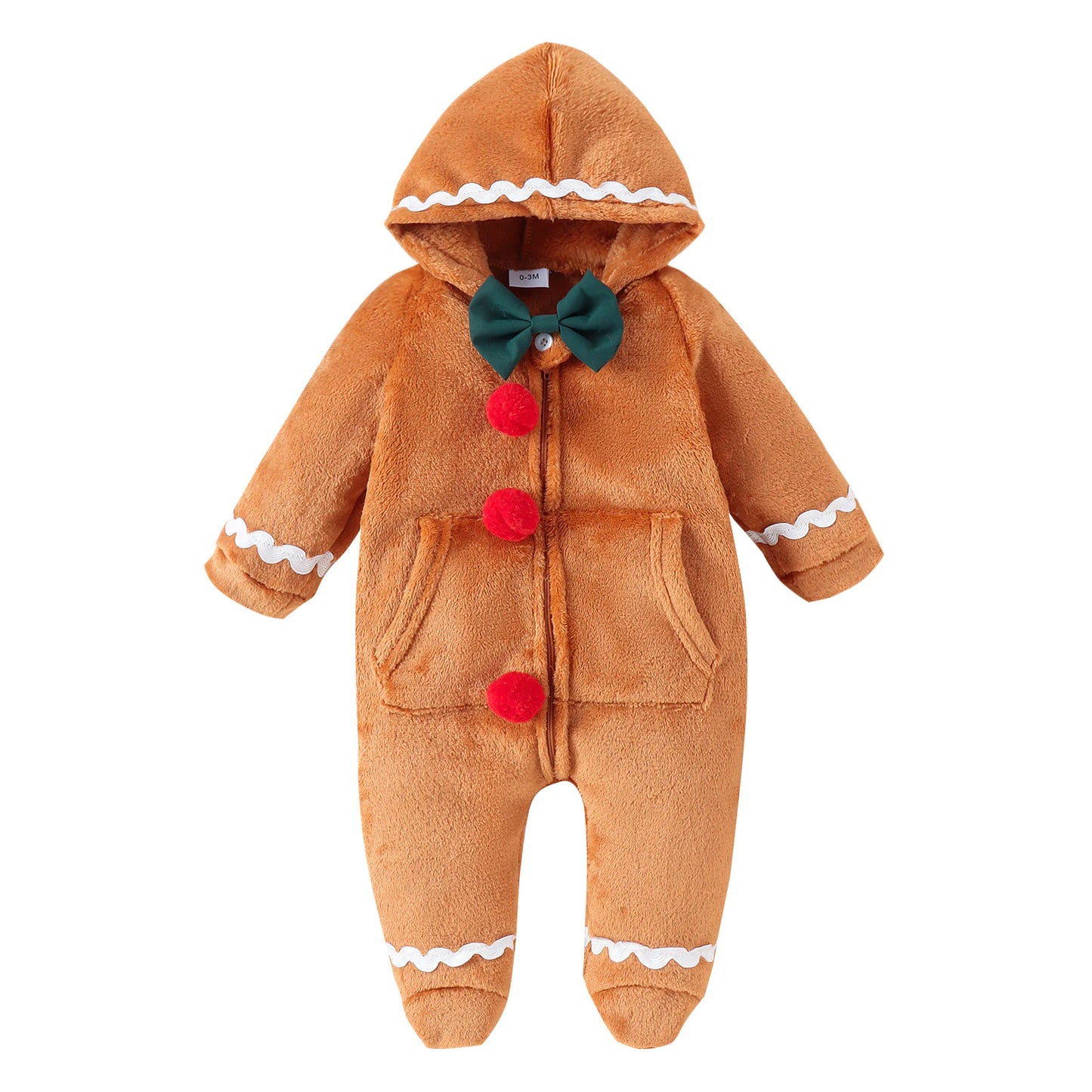 Baby Christmas Gingerbread Romper